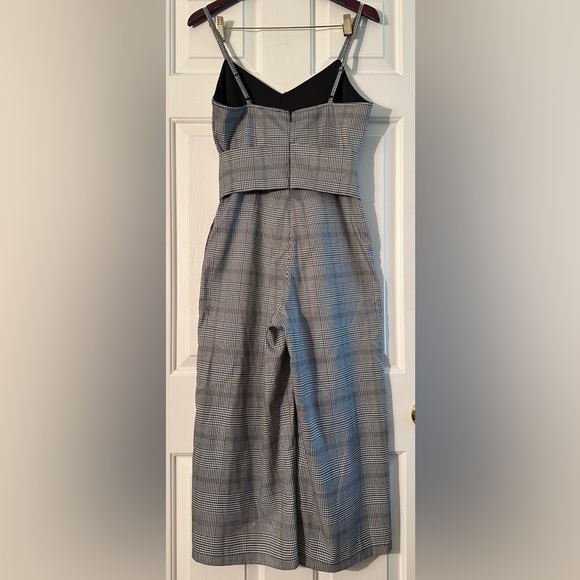 SILENCE + NOISE Urban Outfitters 6 Glenn Plaid Corset Jumpsuit Menswear Hi Rise - Picture 9 of 15